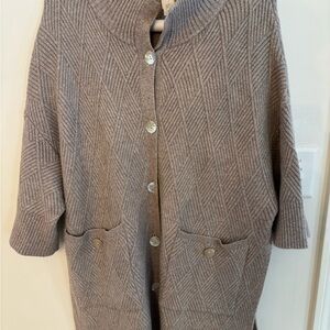 Cozy Taupe Women's Sweater By Marla Wynne